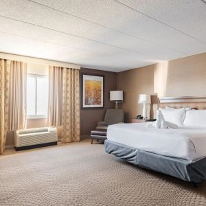 Bright and spacious day use room with work desk at Wyndham Omaha.