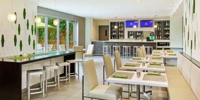 On-site bar and restaurant at Element Miami International Airport.