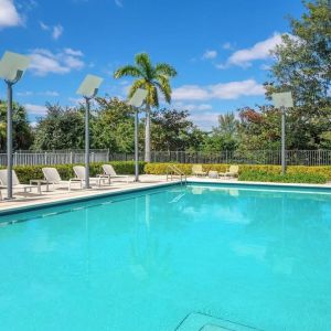 Outdoor pool at Element Miami International Airport.