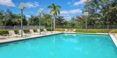 Outdoor pool at Element Miami International Airport.