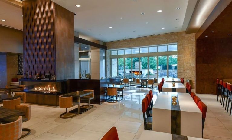 Dining area at Hilton Dallas/ Plano Granite Park.