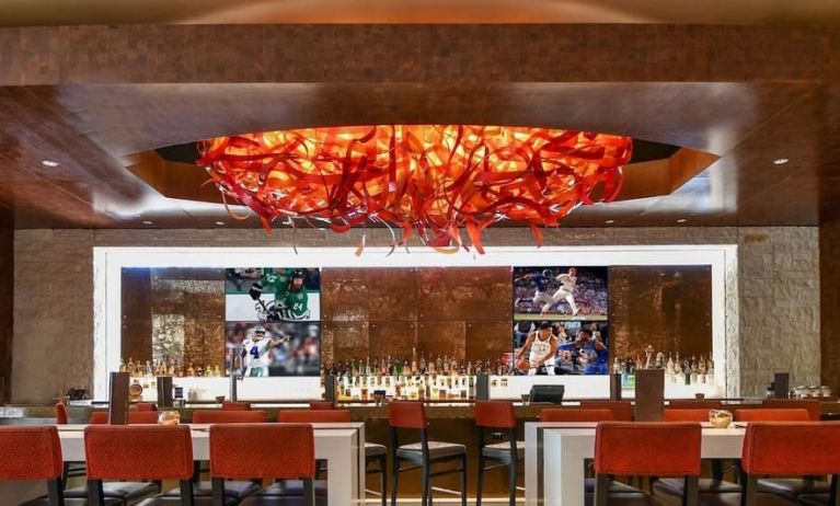 On-site bar at Hilton Dallas/ Plano Granite Park.