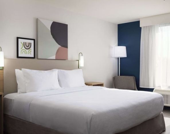 Day use room with king bed at Spark By Hilton Guelph.