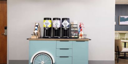 Coffee station at Spark By Hilton Guelph.