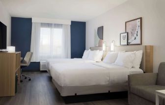 Day use room with queen beds at Spark By Hilton Guelph.