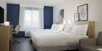 Day use room with queen beds at Spark By Hilton Guelph.