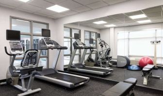 Fitness center at Spark By Hilton Guelph.