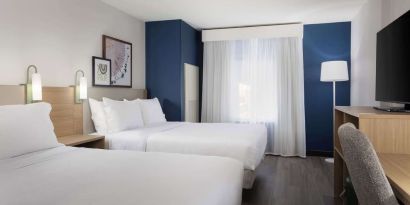 Day use room with queen beds at Spark By Hilton Guelph.