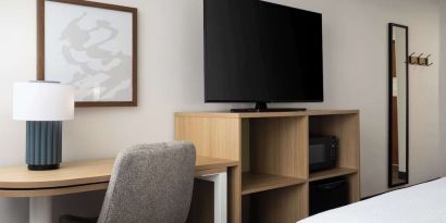 Day use room with king bed at Spark By Hilton Guelph.