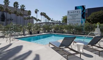 Refreshing outdoor pool at Homewood Suites By Hilton LAX Airport.