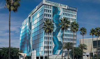Hotel exterior at Homewood Suites By Hilton LAX Airport.