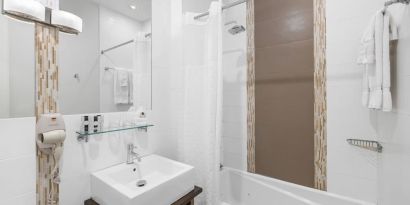 Day use room at Aura Hotel Brooklyn.