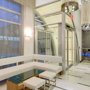 Lounge area at Wyndham Garden Brooklyn Sunset Park.