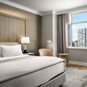 Delux king room with natural light at The Westin Philadelphia.