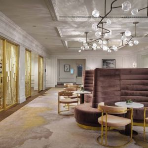 Lobby and coworking space at The Westin Philadelphia.