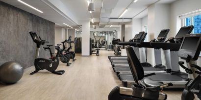 Well equipped fitness center at The Westin Philadelphia.