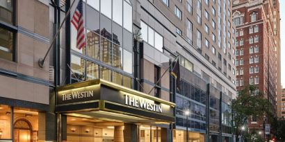 Hotel exterior at The Westin Philadelphia.