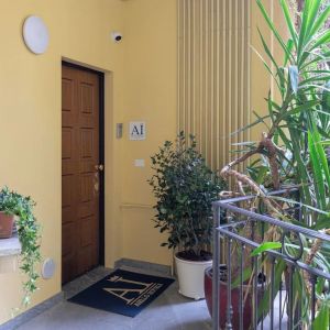 Hotel entrance at Aiello Hotels Isola Design District.