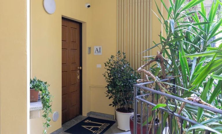 Hotel entrance at Aiello Hotels Isola Design District.