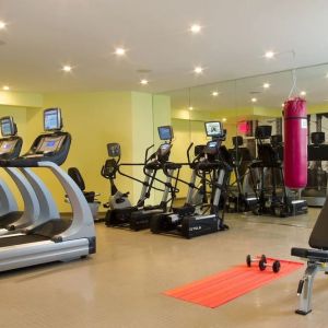 Well equipped fitness center at Nu Hotel - Brooklyn.