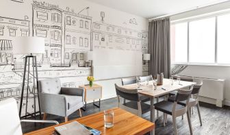 Professional meeting room and workspace at Nu Hotel - Brooklyn.