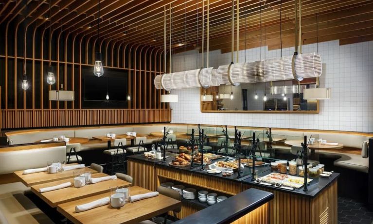 On-site restaurant at AC Hotel New York Times Square.