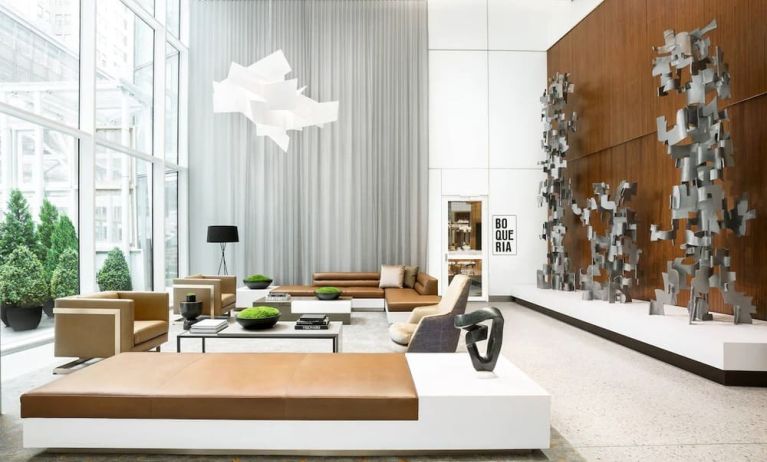 Lobby area at AC Hotel New York Times Square.