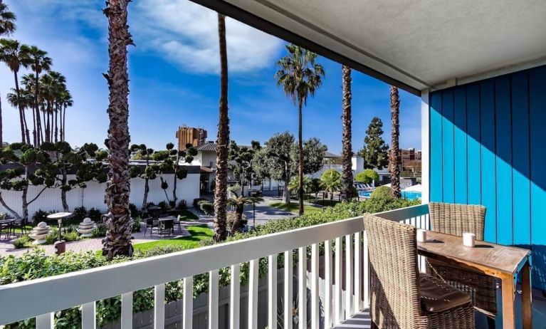 Balcony from day use room at The Anaheim Hotel.