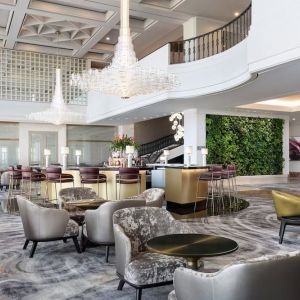Lounge and coworking space at The Westin New Orleans.