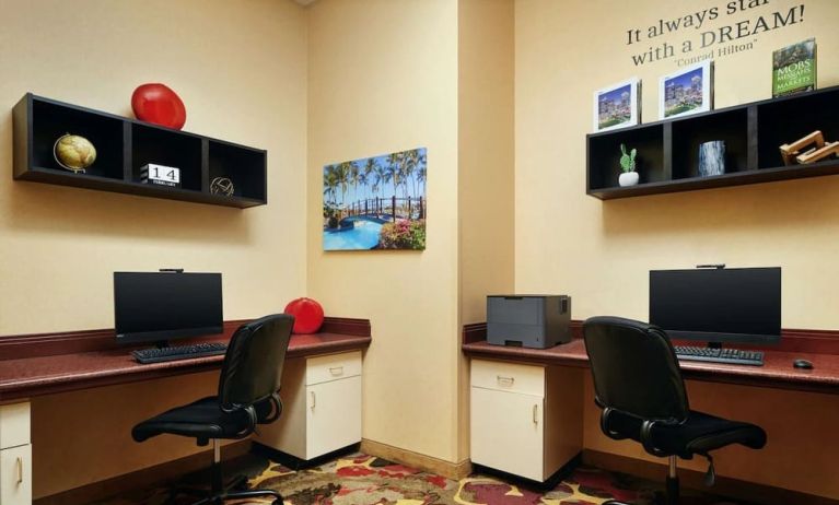 Business center available at Embassy Suites By Hilton Charlotte-Concord-Golf Resort & Spa.