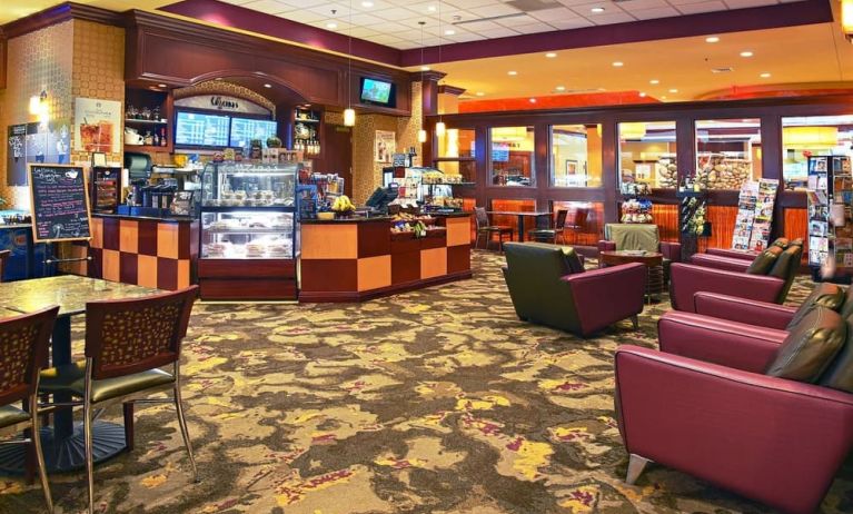 Coffee shop perfect for coworking at Embassy Suites By Hilton Charlotte-Concord-Golf Resort & Spa.
