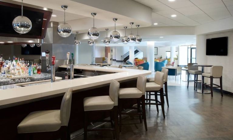 On-site bar with lounge area at Sheraton Miami Airport Hotel.