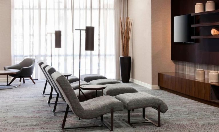 Lounge seating at Courtyard Miami Dolphin Mall.