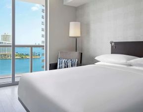King bed at Hyatt Centric Brickell Miami.