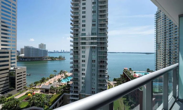 View from room at Hyatt Centric Brickell Miami.
