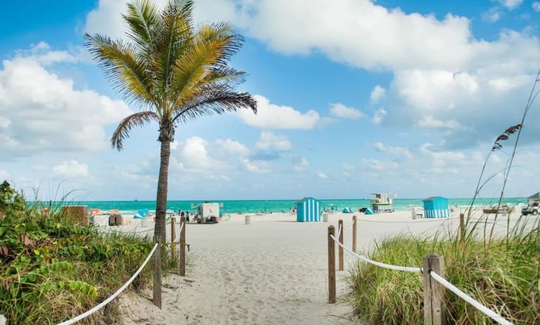 Beach access at Hyatt Centric Miami South Beach.