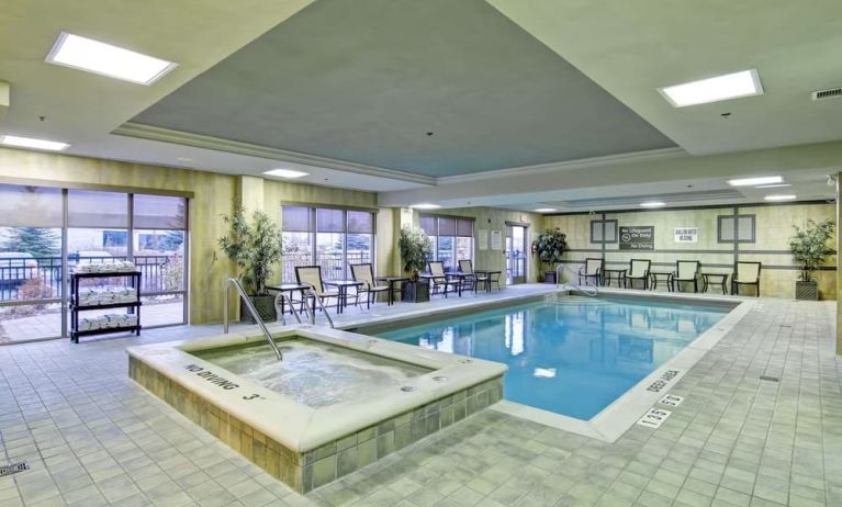 Indoor pool at Hampton Inn And Suites Guelph.