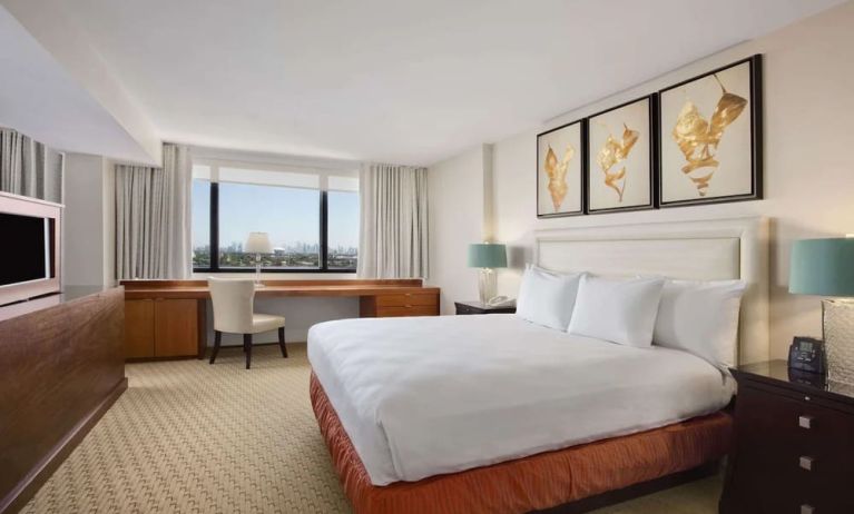 Standard day use room with work desk at Hilton Miami Airport Blue Lagoon.