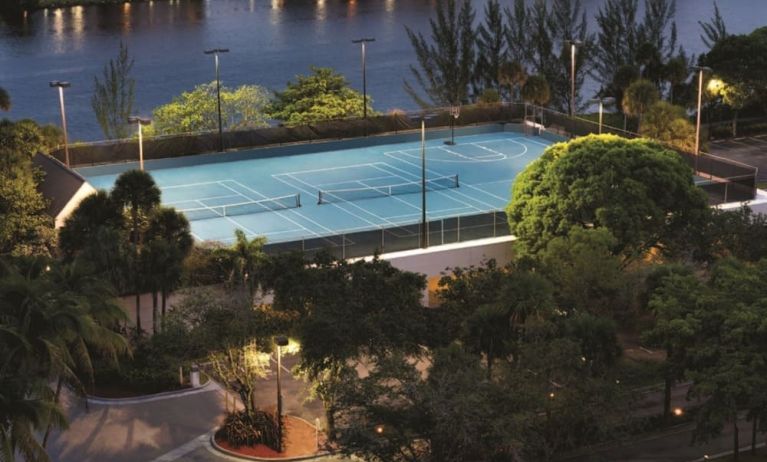 Sports court at Hilton Miami Airport Blue Lagoon.