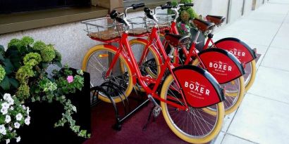 Bicycle rentals available at The Boxer Boston.