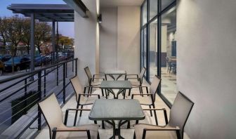 Outdoor terrace at DoubleTree By Hilton Long Island City, NY.