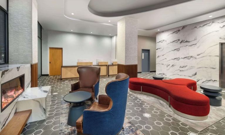 Lobby seating at DoubleTree By Hilton Long Island City, NY.