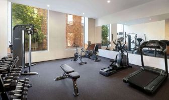 Fitness center at DoubleTree By Hilton Long Island City, NY.