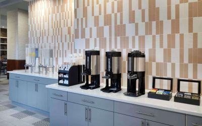 Coffee station at DoubleTree By Hilton Long Island City, NY.