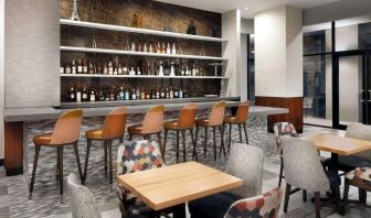 Hotel bar at DoubleTree By Hilton Long Island City, NY.