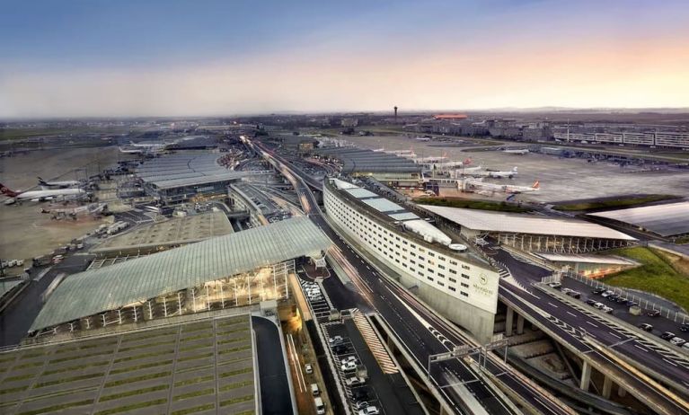 Airport views at Sheraton Paris Charles De Gaulle Airport Hotel.