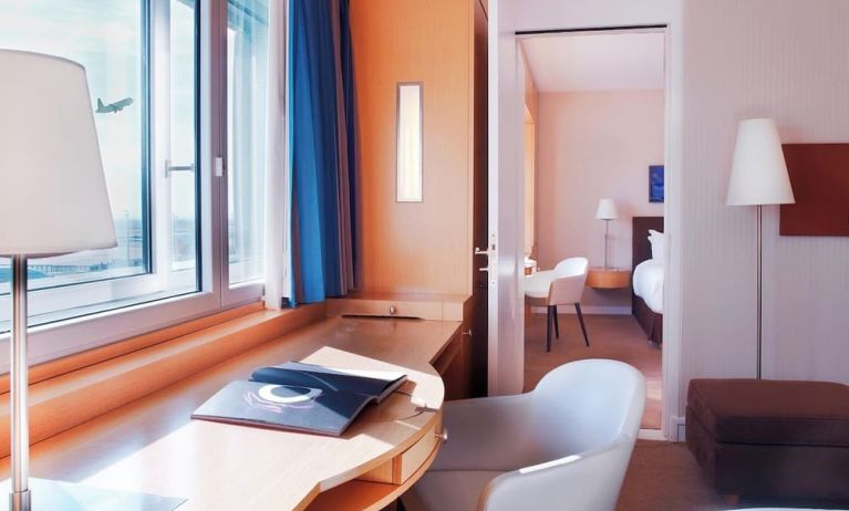 Day use room at Sheraton Paris Charles De Gaulle Airport Hotel.