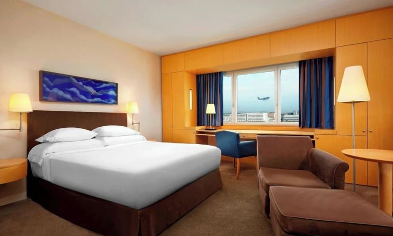 Day use room at Sheraton Paris Charles De Gaulle Airport Hotel.