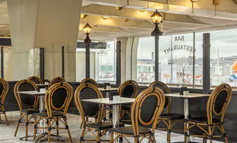 Dining room at Sheraton Paris Charles De Gaulle Airport Hotel.