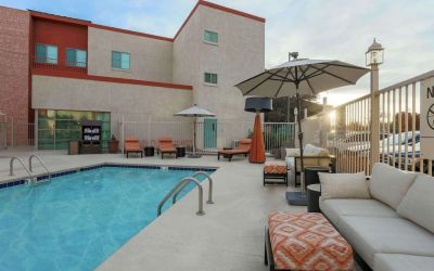 Outdoor pool at Hampton Inn & Suites Denver Tech Center.